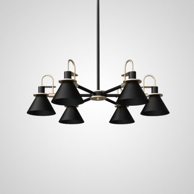 Люстра на штанге CODA D88 Black ImperiumLoft 101463-26