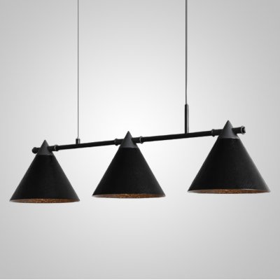 Подвесной реечный светильник CONE 4 Black ImperiumLoft 101471-26