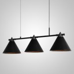 Подвесной реечный светильник CONE 4 Black ImperiumLoft 101471-26