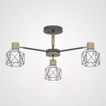 Потолочная люстра CORF B3 Black 3 lamps ImperiumLoft 101480-26