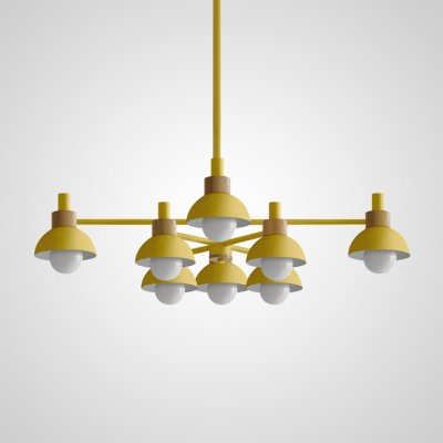Люстра на штанге FANTA A 8 lights Yellow ImperiumLoft 101568-26