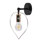 Светильник бра в стиле лофт Экономсвет 10158/1wBK+GD