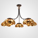 Люстра на штанге GRADE D105 5 lamps Gold ImperiumLoft 101640-26
