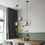 Подвесной реечный светильник HOOP L90 Латунь ImperiumLoft 101675-26