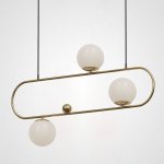 Подвесной реечный светильник HOOP L90 Латунь ImperiumLoft 101675-26