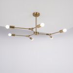 Люстра на штанге LATE D86 Gold ImperiumLoft 101722-26