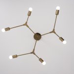 Люстра на штанге LATE D86 Gold ImperiumLoft 101722-26