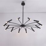 Люстра POP P40 Chandelier 12 lamps D100 Mod.A Black ImperiumLoft 101749-26