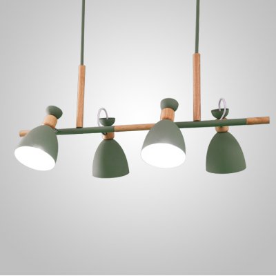 Подвесной реечный светильник TRIF WOOD LONG Green ImperiumLoft 101752-26 Подвесной реечный светильник TRIF WOOD LONG Green ImperiumLoft 101752-26