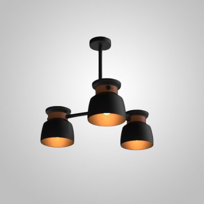 Люстра на штанге LOOP L3 Black ImperiumLoft 101753-26