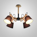 Люстра на штанге MECHANIC L4 Black ImperiumLoft 101784-26