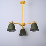 Потолочная люстра на штанге NATURA A GREEN 3 ImperiumLoft 101825-26