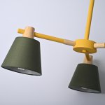 Потолочная люстра на штанге NATURA A GREEN 3 ImperiumLoft 101825-26