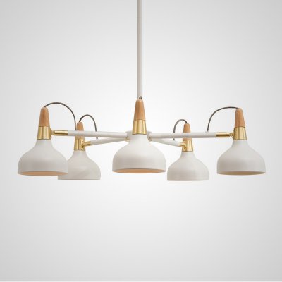 Люстра на штанге OPLAND A 5 lamps White ImperiumLoft 101869-26