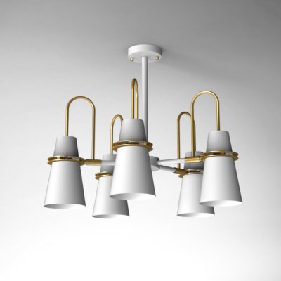 Люстра на штанге REINAR A D64 White ImperiumLoft 101966-26