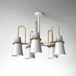 Люстра на штанге REINAR A D64 White ImperiumLoft 101966-26