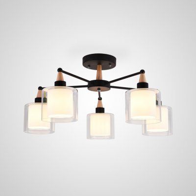 Люстра на штанге RICE D60 Black ImperiumLoft 101973-26