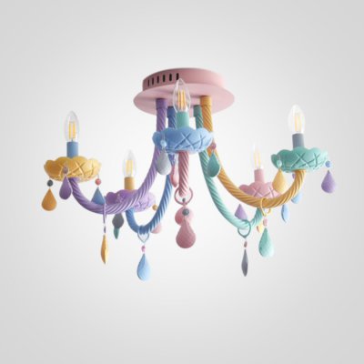 Потолочная люстра RAINBOW SHORT 5 lamps ImperiumLoft 101986-26