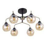 Светильник в стиле модерн 10198/6BRS+BK AMB Экономсвет