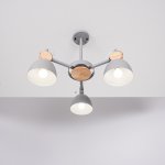 Потолочная люстр на штанге ROLLA 3 Gray ImperiumLoft 101991-26