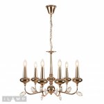 Подвесная люстра iLamp Dames 1020-6 Золотая