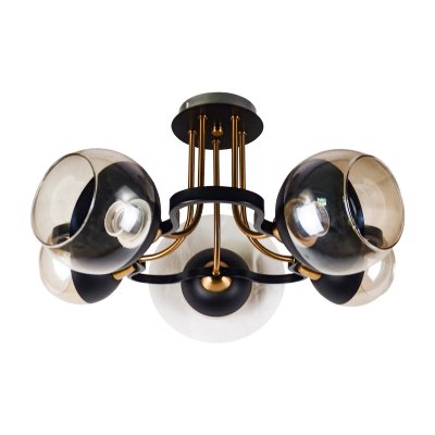 Потолочный светильник 10204/5BK+ZAB BK+AMB Экономсвет Потолочный светильник 10204/5BK+ZAB BK+AMB Экономсвет