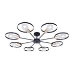 Люстра лофт стиля Экономсвет 10205/8BK+GD