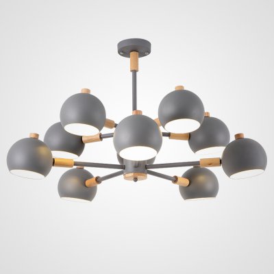 Люстра на штанге SVEN 10 lamps Grey ImperiumLoft 102106-26