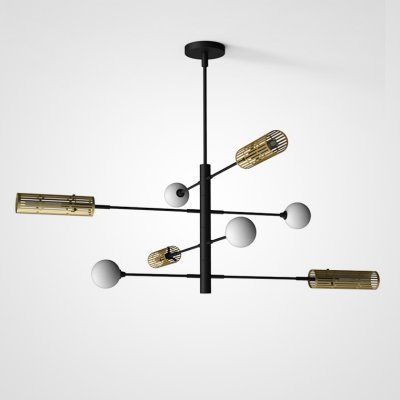 Люстра на штанге SWAY D130 8 lamps ImperiumLoft 102107-26