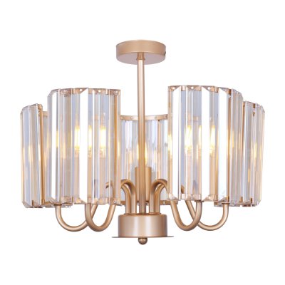 Люстра классическая с хрусталем Экономсвет 10210/8GD AMB