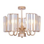 Люстра классическая с хрусталем Экономсвет 10210/8GD AMB