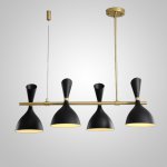 Подвесной реечный светильник TRUMPET LINE L85 Black ImperiumLoft 102151-26