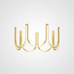 Подвесная люстра U-SERIES for Arpel D80 Gold ImperiumLoft 102170-26