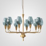 Подвесная дизайнерская люстра Viola 10 Синий ImperiumLoft 102199-26