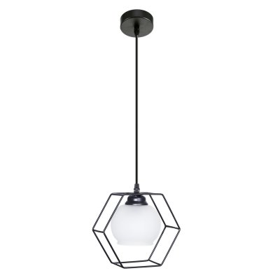 Подвесной светильник Экономсвет 10222/1BK BK+WT