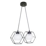 Подвесной светильник Экономсвет 10222/2BK BK+WT