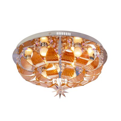 Люстра круглая Экономсвет 10238/6+3CR RC RBPLED