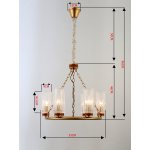 Люстра Rivoli Ante 1024-206 6 * Е14 40 Вт хрусталь классика