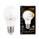 Лампа Gauss LED A60 10W E27 2700K step dimmable
