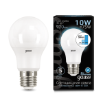 Лампа Gauss LED A60 10W E27 4100K step dimmable