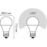 Лампа Gauss A60 10W 920lm 6500K E27 LED