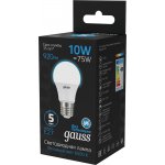 Лампа Gauss A60 10W 920lm 6500K E27 LED