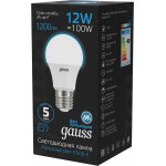Лампа Gauss A60 12W 1200lm 6500K E27 LED
