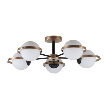 Светильник в стиле модерн 10255/5CPGD+BK WT+CPGD Экономсвет