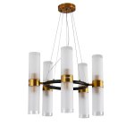 Подвесная люстра 10256/10BK+GD WT ЭкономСвет