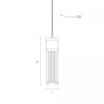 Подвесной светильник Delight 10258P1 copper/amper