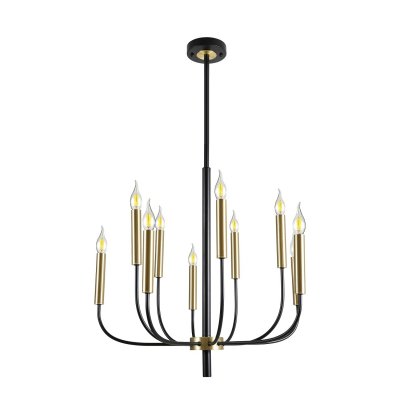 Люстра в стиле Лофт 10275/10BK+GD ЭкономСвет