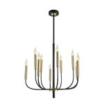 Люстра в стиле Лофт 10275/10BK+GD ЭкономСвет