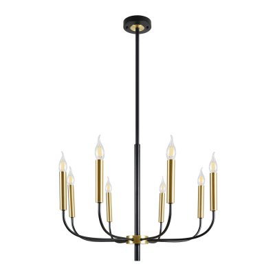 Люстра в стиле Лофт 10275/8BK+GD ЭкономСвет