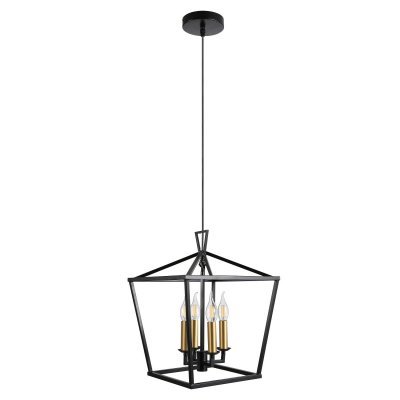 Люстра в стиле Лофт 10276/4BK+GD ЭкономСвет